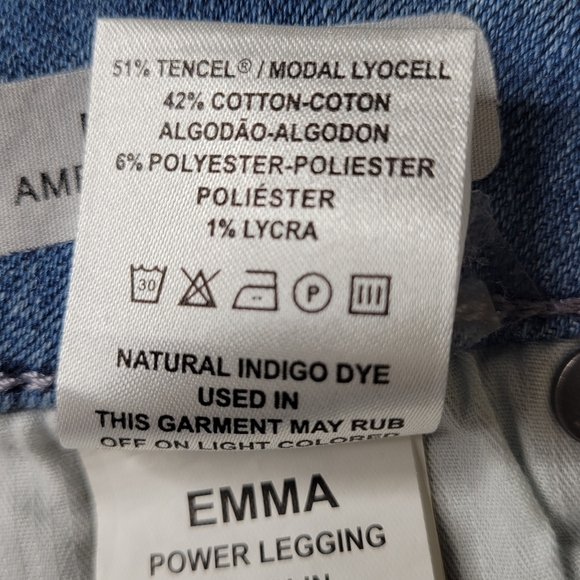 DL1961 Emma Power Legging Jeans Size 31 33X29 Blue Skinny Smart Denim New - Picture 11 of 16